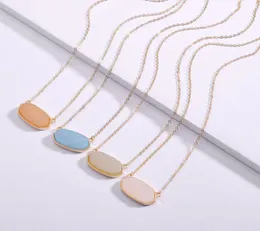 PENDANTS 7 Color Druzy Drusy Collane a ciondoli Resina esagonale Druse Gold Collar Fashion Brand Women Jewelry Party Dating Gift KS 209240963