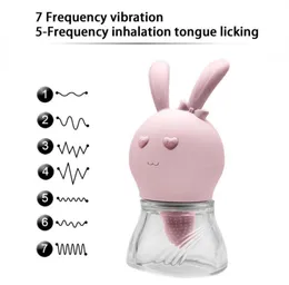 Quer Rabbit Licking Język wibratorowe jaja pochwy płciowe zabawki dla kobiety sutek ssanie stymulatora gspot łechtaczka body masażer 59938152