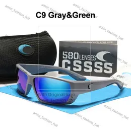 Occhiali da sole da sole da sole a 580p Occhiali da sole Costa Designer Occhiali da sole per uomini donne TR90 Sport Sports Driving Ocgle di pesca Costa Specchio Blue Red Lens 3032