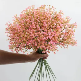 장식용 꽃 6 피스 아름다운 인공 유칼립투스 스템 장식을위한 친환경 친화적