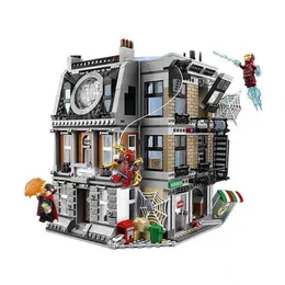 LEGP Architecture sätter upp förundrande serie byggstenar DIY 76108 Sanctum Sanctorum Showdown Bricks Assembly Toys for Kids Gifts AA220303 277T