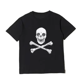 ASAP Rocky Noel Erkek T Shirt Moda Siyah Kafatası Baskı Kısa Kollu Günlük Erkek Kadın Tişört Qolo Gömlek S-XL 224Z