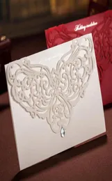 White Laser Crystal Crystal Wedding Valentine039s Cards de convites para festas noturnas e envelopes Cartão festivo 2019333