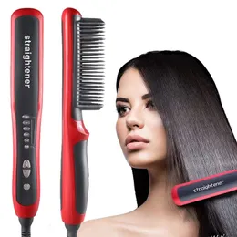 Alisadores de cabelo Profissional Antiscaldo rápido Antiscald Caminhão direto Dualuse Cuidados pessoais Brush de penteado multifuncional 240425