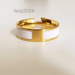 H Письмо кольцо 6 мм роскошные бренды кольца дизайнерские кольца модные украшения пара колец