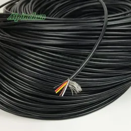 Förstärkare Aipinchun 20METERS 2 3 4 5 CORE Skärmad tråd 2547 28Awg 2.1 Channel Audio Line Signal Cable Shield Wire för förstärkare
