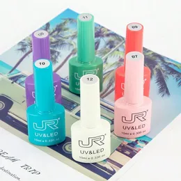 Прибытие Jr Brand Brand Plase Gel UV светодиод 50 цветов 10 мл красочная бутылка хорошая качественная набор ногтей 240430