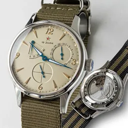1963 Pilotklocka av män 40mm Automatiska mekaniska armbandsur Original ST1780 Movement Sapphire Crystal Waterpoorf Retro Clock 240419