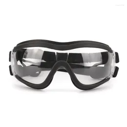 Óculos de pet Óculos de pet Óculos de pet small oculares Googles à prova de vento Óculos de sol claros para cães de focinho longos UV tira elástica