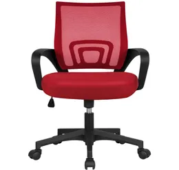 Krzesło z biurkiem komputerowym Midbacka Mesh Office Wysokość regulowana Red3860713