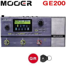 機器MOOER GE200 AMPモデリングマルチエフェクトプロセッサペダル26 IRスピーカーキャブモデル52セカンドルーパー55アンプモデル4.9