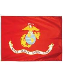 USA Marine Corps Flag 3x5ft United States Polyester Digital Printing Drabrable5015451