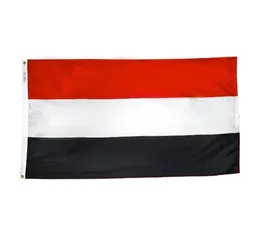 Sinalizadores do Iêmen Bandeiras nacionais de país 3039x5039ft 100d Polyester Vivid Color High Quality com dois itens de bronze5697804