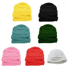 Беретс мама шляпа смешная балаклава вязаная хэллоуин новинка Beanie Beanie Comsplay Frome Up Up