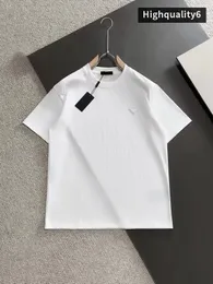 T-shirt de marca de alta qualidade, estilo minimalista clássico, camiseta masculina da moda e versátil, camiseta de algodão puro de verão, frete grátis de mangas curtas unissex