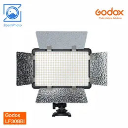 Flashes Godox LF308BI Camera Flash Light LED Videolampan LED -panel 33005600K Justerbar färgtemperatur