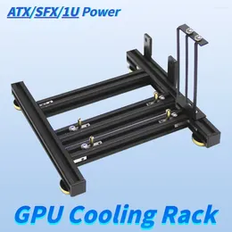 Datorkablar DIY Externt grafikkort Kylhackfästet ATX SFX Power Base Dual GPU Holder Video Aluminium Fixed Frame