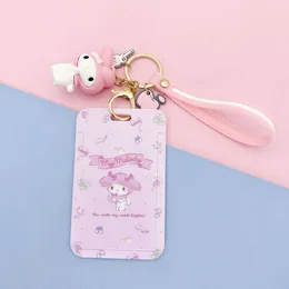 Wholesale Kawaii My Melody Keychain Card ID Holder Anime Keychain Kuromi Cinnamoroll Pompompurin