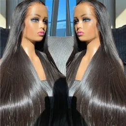 Real hair wig human hair curtain European and American African long straight black hair can be permed and dyed 8-30 feet SDD real virgin hair bundle bone straight