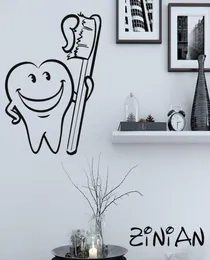 Наклейки на декор ванной комнаты прохладные зубные наклейки на стены Muraux Водонепроницаемая плитка украсить детскую комнату для виниловой наклейки стоматологическая клиника5184351
