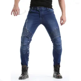Motorradbekleidung Herren Jeans wasserdicht und regendicht mit Schutzpolster zum Schutz der Knie Hüften.Sicherheit