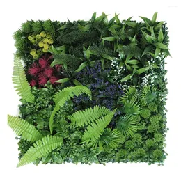 Декоративные цветы прочные искусственные газоны забор зеленая трава Домашняя ландшафтная газон на открытом воздухе Пластиковая квадратная стена