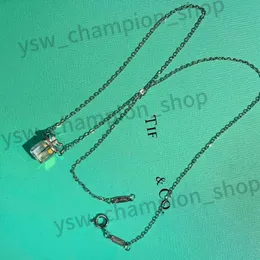 Segno vero vero argento puro tiffanyjewelry collana tiffanynecklace love pendant designer women uomo collana di alta qualità tiffanyjewelry oro 411