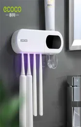 Ecoco Double Sterilisation Elektrischer Zahnbürstenhalter Starker treue Zahnpasta -Spender Smart Display Badezubehör 21118078214