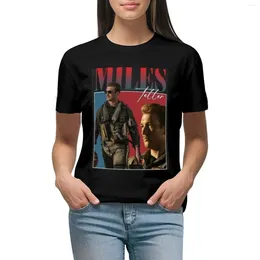 Women's Polos Miles Teller T-shirt Graphics Summer Clothes Graphic T-shirts For Women