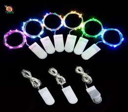 Kreative Wohnkultur LED -Schnur Lichter für Party 1m 10 Lichter Mini Batterie betriebene Saitenleuchte LED -Streifen für Weinflaschen Christm7484261