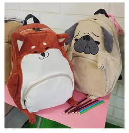 Ryggsäck superkvalitet japansk söt djur mops väska original trasa av ungdomsskolestudenter höstskolväskan kvinnlig gåva