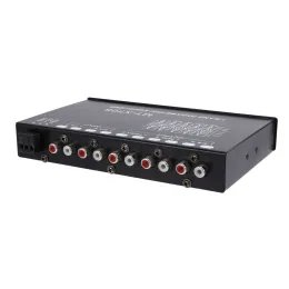 Förstärkare 7Band Car Audio Equalizer Justerbar 7 Band EQ Car Amplifier Graphic Equalizer med CD/AUX Input Select Switch Black