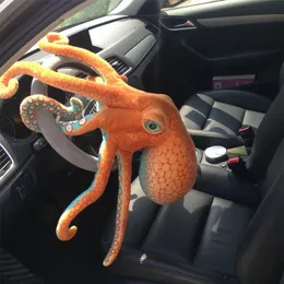 1pc 55 80cm Life Real Life Big Octopus boneca de polvo de olhopus travesseiro de brinquedo de brinquedo marinho de animal boneca criativa paródia realista LJ201126 327y