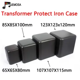 Amplificador 1PC Tampa do transformador Tampa Proteção do gabinete da caixa de ferro 65*65*80mm 85*85*100mm 107*107*115mm 123mm HiFi Audio Vintage Tube