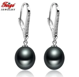 3 Colors 925 Sterling Silver Natural Freshwater Pearl Earrings For Women Party Gifts Drop Earring Fine Jewelry FEIGE 2201085395450