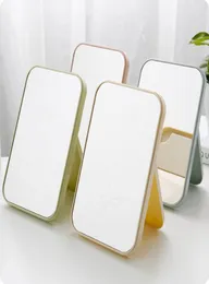 Folding Portable Mirror Square Cosmetic Princess Mirrors HD Make Up Mirror Women Travel Desktop Single Sided Large Makeup Mirrors 2978970