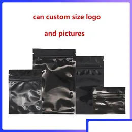 Packing Bags Wholesale Resealable Smell Proof Mylar Foil Pouch Bag Flat For Daily Life Or Party Supplies Aluminum Drop Delivery Office Dhz3R