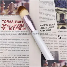 Escova de maquiagem LA Brand Foundation Brush for Girl Face Cosmetic Tools com uma bolsa de rede cabelos macios entrega de gotas de alta qualidade