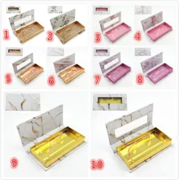 Целые ресницы Упаковка Мраморные ложнои ресниц Упаковочной коробки поддельные ресницы коробки пустые ресниц 3D ресницы косметические пакеты2993086
