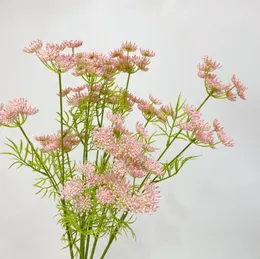 장식용 꽃 시뮬레이션 꽃 싱글 3 헤드 레이스 아기의 호흡 한국의 작은 신선한 목가적 부서 장식 홈 웨딩