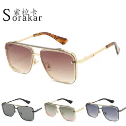 Sunglasses The Multi-Metal Box Trimming Square European And American Fashion Cross-Border Amazon Selling 8180 284E