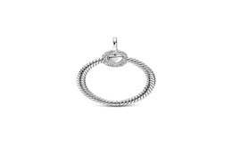 Moments Small Pave O Pendant Charms 925 Sterling Silver Dangle Charm Fit Original Bracelet Necklaces Charm Pendant for Jewelry DIY7549019
