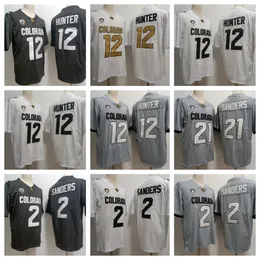 Maglie da calcio Colorado Buffaloes Jersey Football NCAA College 12 Travis Hunter 2 Shedeur Sanders