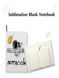 Süblimasyon boşlukları not defterleri A4 A5 A6 Beyaz Dergi Defterleri PU Deri Kapalı Isı Transferi Baskı Not Kitapları İç Kağıtlı Paper9880269