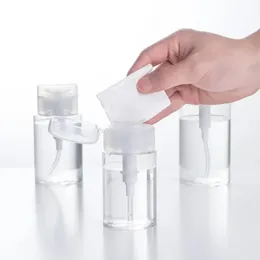 2024 100/200 ml tom pump dispenser flytande UV gel polsk nagelkonst polsk ren aceton flaska polsk rengöringsborttagare flaska
