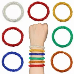 Handleder avslappning massage armband ring stress lindrande män kvinnor armband fidget leksaker vuxna autism sensorisk leksak 019