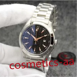 Men Blue Dial Aqua Terra 150m Limited Watch 41mm Automatisk rörelse Ocean Rostfri Sports Sea Mens Watches 275e