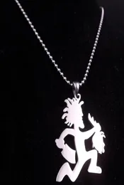 Ship Silver ICP Jewelry Fashion inossidabile acciaio in acciaio Hatchetman Take Girls Heads Juggalette Ciondolo con catena di marciapiede da 3 mm da 30 pollici NE3382480