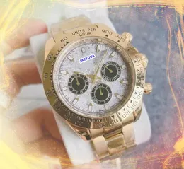 Business Trend Highend Fine Edelstahl Uhren Männer Quarz Chronographen Uhr Tag Datum Uhrzeit Stoppwatch Automatische Bewegung Voll funktionale Armbanduhr Geschenke