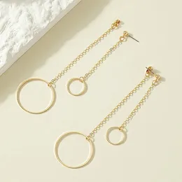 Hoop Earrings Gold Color Hallowout Round Brass Wire Earring Snake Boots Square Cutout For Women Silver Cute Girls Jewelry